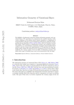 Information Geometry of Variational Bayes