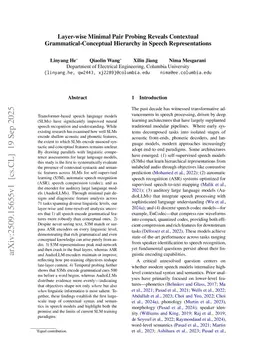 Layer-wise Minimal Pair Probing Reveals Contextual Grammatical-Conceptual Hierarchy in Speech Representations