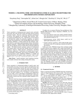 TISDiSS: A Training-Time and Inference-Time Scalable Framework for Discriminative Source Separation