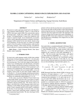 SAM: A Mamba-2 State-Space Audio-Language Model