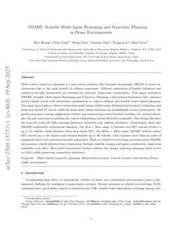 SMART: Scalable Multi-Agent Reasoning and Trajectory Planning in Dense Environments