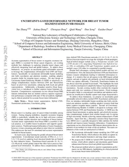 Uncertainty-Gated Deformable Network for Breast Tumor Segmentation in MR Images