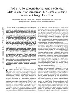 FoBa: A Foreground-Background co-Guided Method and New Benchmark for Remote Sensing Semantic Change Detection
