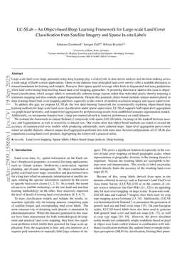 LC-SLab -- An Object-based Deep Learning Framework for Large-scale Land Cover Classification from Satellite Imagery and Sparse In-situ Labels