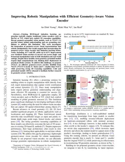 Improving Robotic Manipulation with Efficient Geometry-Aware Vision Encoder