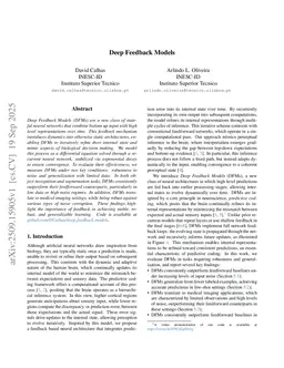 Deep Feedback Models