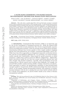 A Flow-rate-conserving CNN-based Domain Decomposition Method for Blood Flow Simulations