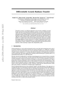 Differentiable Acoustic Radiance Transfer