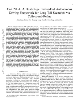 CoReVLA: A Dual-Stage End-to-End Autonomous Driving Framework for Long-Tail Scenarios via Collect-and-Refine