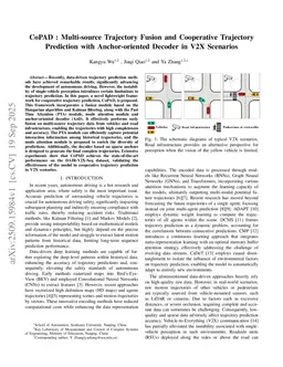 CoPAD : Multi-source Trajectory Fusion and Cooperative Trajectory Prediction with Anchor-oriented Decoder in V2X Scenarios