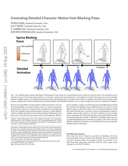 Generating Detailed Character Motion from Blocking Poses