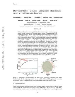 DiffusionNFT: Online Diffusion Reinforcement with Forward Process