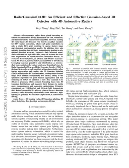 RadarGaussianDet3D: An Efficient and Effective Gaussian-based 3D Detector with 4D Automotive Radars