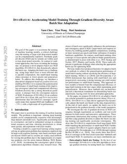 DIVEBATCH: Accelerating Model Training Through Gradient-Diversity Aware Batch Size Adaptation