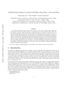 Architectural change in neural networks using fuzzy vertex pooling