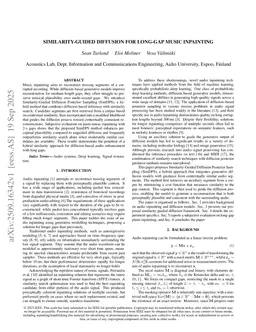 Similarity-Guided Diffusion for Long-Gap Music Inpainting
