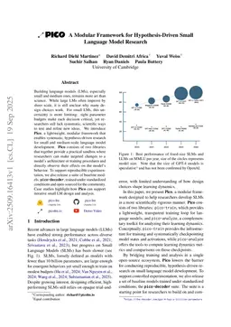 Pico: A Modular Framework for Hypothesis-Driven Small Language Model Research