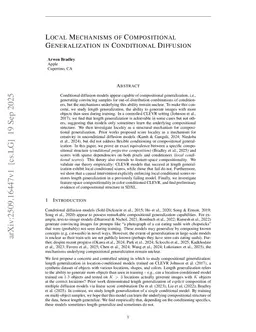 Local Mechanisms of Compositional Generalization in Conditional Diffusion
