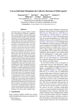 Can an Individual Manipulate the Collective Decisions of Multi-Agents?