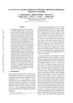 InteGround: On the Evaluation of Verification and Retrieval Planning in Integrative Grounding