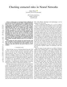 Checking extracted rules in Neural Networks