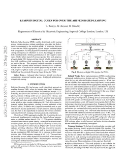 Learned Digital Codes for Over-the-Air Federated Learning