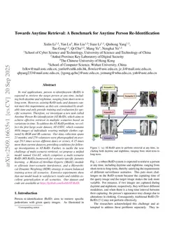 Towards Anytime Retrieval: A Benchmark for Anytime Person Re-Identification