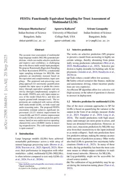 FESTA: Functionally Equivalent Sampling for Trust Assessment of Multimodal LLMs