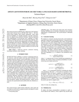 AISTAT lab system for DCASE2025 Task6: Language-based audio retrieval