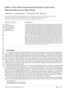 FitPro: A Zero-Shot Framework for Interactive Text-based Pedestrian Retrieval in Open World