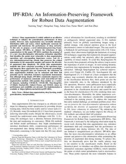 IPF-RDA: An Information-Preserving Framework for Robust Data Augmentation