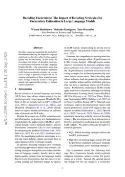 Decoding Uncertainty: The Impact of Decoding Strategies for Uncertainty Estimation in Large Language Models
