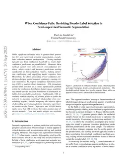 When Confidence Fails: Revisiting Pseudo-Label Selection in Semi-supervised Semantic Segmentation