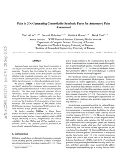 Pain in 3D: Generating Controllable Synthetic Faces for Automated Pain Assessment