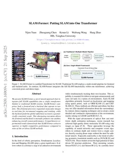 SLAM-Former: Putting SLAM into One Transformer