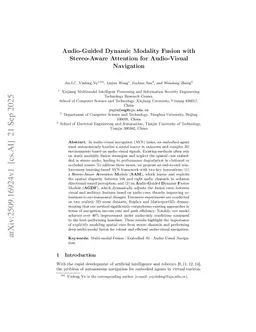 Audio-Guided Dynamic Modality Fusion with Stereo-Aware Attention for Audio-Visual Navigation