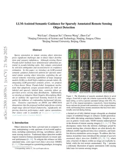 LLM-Assisted Semantic Guidance for Sparsely Annotated Remote Sensing Object Detection