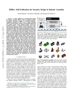 IDfRA: Self-Verification for Iterative Design in Robotic Assembly