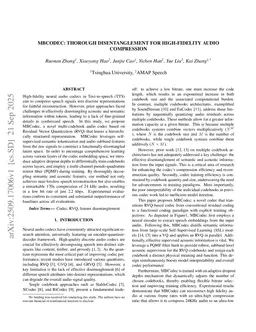 MBCodec:Thorough disentangle for high-fidelity audio compression