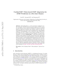 CardiacCLIP: Video-based CLIP Adaptation for LVEF Prediction in a Few-shot Manner