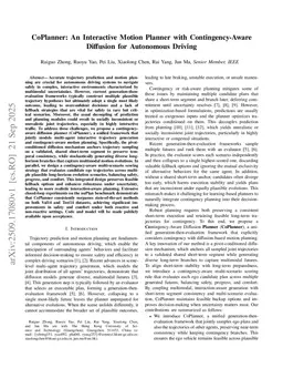 CoPlanner: An Interactive Motion Planner with Contingency-Aware Diffusion for Autonomous Driving