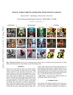 Stencil: Subject-Driven Generation with Context Guidance