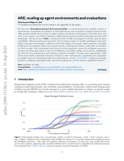 ARE: Scaling Up Agent Environments and Evaluations