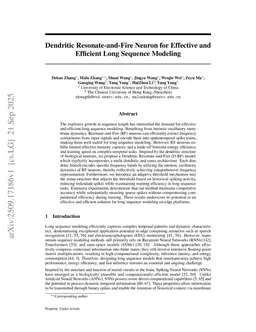Dendritic Resonate-and-Fire Neuron for Effective and Efficient Long Sequence Modeling
