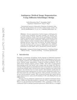 Ambiguous Medical Image Segmentation Using Diffusion Schrödinger Bridge
