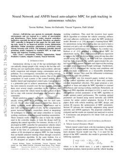 Neural Network and ANFIS based auto-adaptive MPC for path tracking in autonomous vehicles