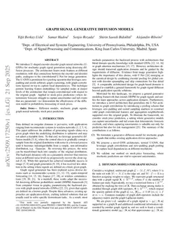Graph Signal Generative Diffusion Models