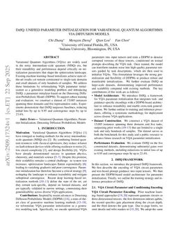 DiffQ: Unified Parameter Initialization for Variational Quantum Algorithms via Diffusion Models