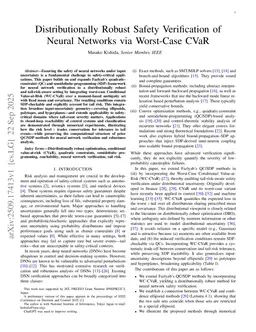 Distributionally Robust Safety Verification of Neural Networks via Worst-Case CVaR