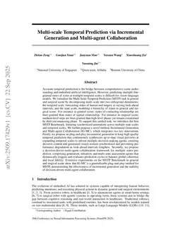 Multi-scale Temporal Prediction via Incremental Generation and Multi-agent Collaboration